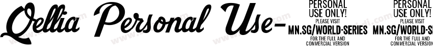 Qellia Personal Use字体转换